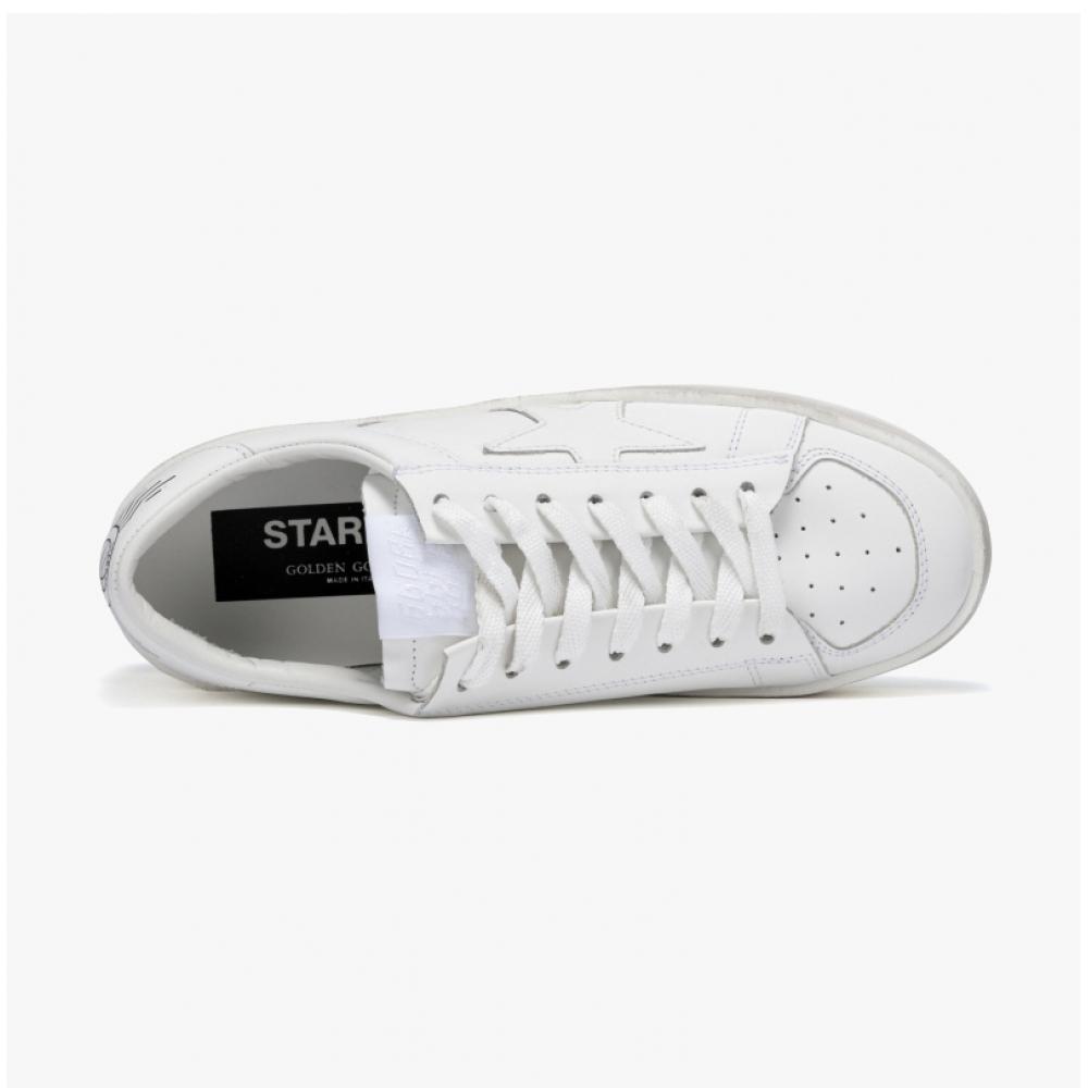 Golden Goose Gwf00128 F000566 10100 Gwf00128.F000566.10100 Baskets Stardan en cuir blanc