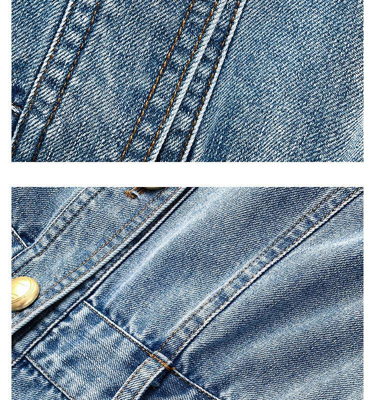 High-End Blue Retro Denim Summer Dress for Women 2026: Slimming Waist-Cinched, Temperament Fashion, Long Commute Style