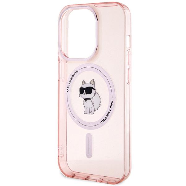 Karl Lagerfeld Klhmp15Lhfccnop Iphone 15 Pro 6.1 Różowy/Pink Hardcase Iml Choupette Magsafe
