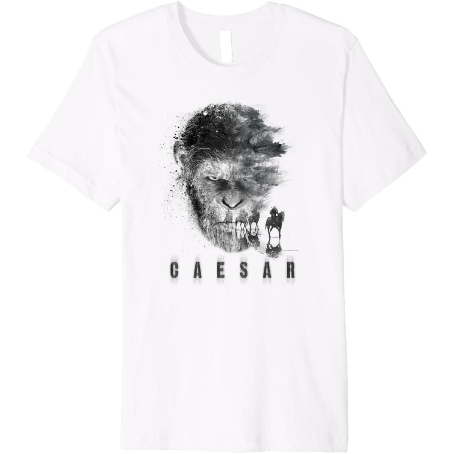 War for the Planet of the Apes Monochrome Caesar & Riders Premium T-Shirt S