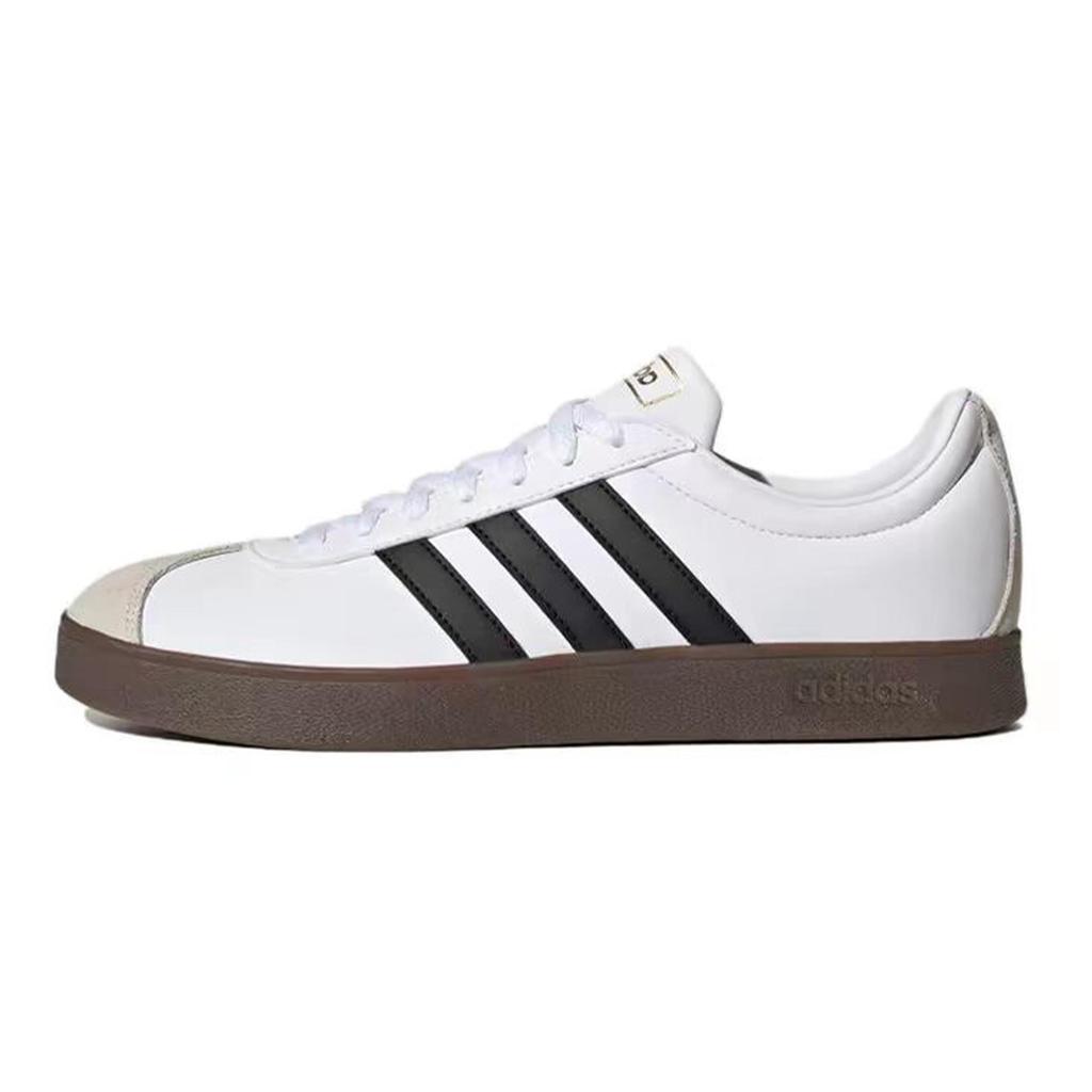 Adidas Neo VL Court 2.0 Silver Bead Abrasion Resistant Low top Skateboard Shoes Unisex Silver White ID6015(Team348-)
