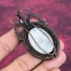 Tree Of Life Rainbow Moonstone Pendant Copper Wire Wrapped Pendant Natural Gemstone Jewelry