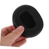 Ipetboom Headphone Ear Ear Oval Foam Noise for 100x80mm Pads, Cushions, 2-Pack, Covers, Reduction, Headsets, Office/Gaming, Black,