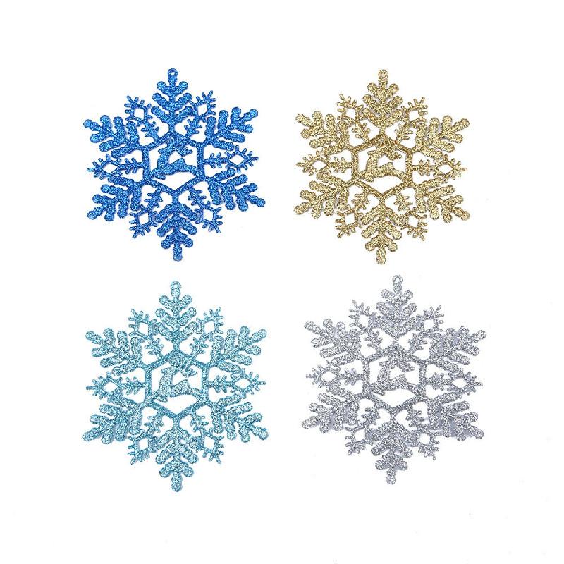 Decorations Christmas Party Snowflake Strips Transparent Plastic Festive Decor