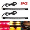 2Pcs Flexible 48LED Motorcycle LED Tail Light Bar Strips Red Rear Brake Stop Tail Lihgt Amber Turn Signal Lamp Taillight 12V
