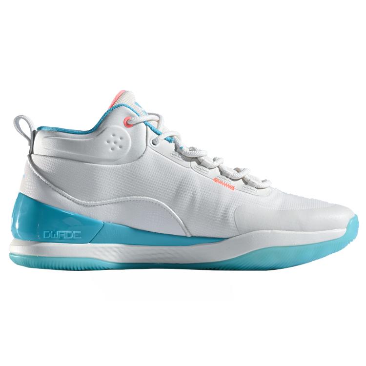 Li Ning Way Of Wade 9 37 TD Cushioning Slip Resistant Abrasion Resistant Mid top Basketball Shoes Blue Green ABAR004-1