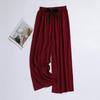 Women's Summer Thin Nine-Point Wide-Leg Pants Popular Style Can Be Weared Outer Artificial Cotton Home Pants