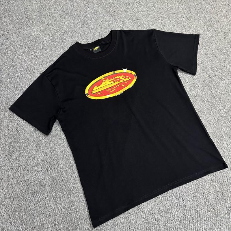 Unisex Streetwear Oversized Cotton Tee With Geometric Print Loose Fit Short Sleeve T-Shirt Men Women