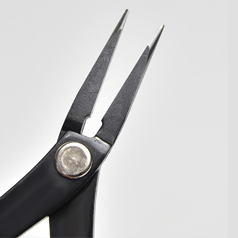 1pc Professional Jewelry Making Pliers Durable Carbon Steel Pliers Heavy-Duty Pointed Tip Anti-Slip Pliers Home Accessories