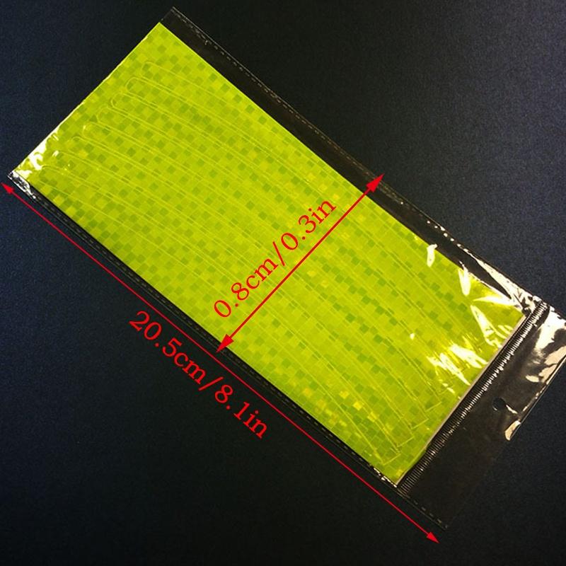 Buy 8Colors Bike Bicycle Stickers Reflective Film Reflective Wheel Tape Reflective Rim Tape