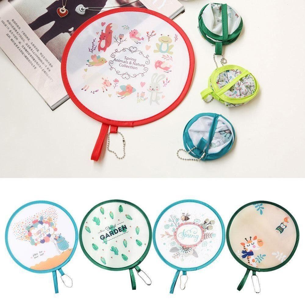 PET Cartoon Small Fan Foldable Pocket Cloth Fan High Quality Pocket Fan