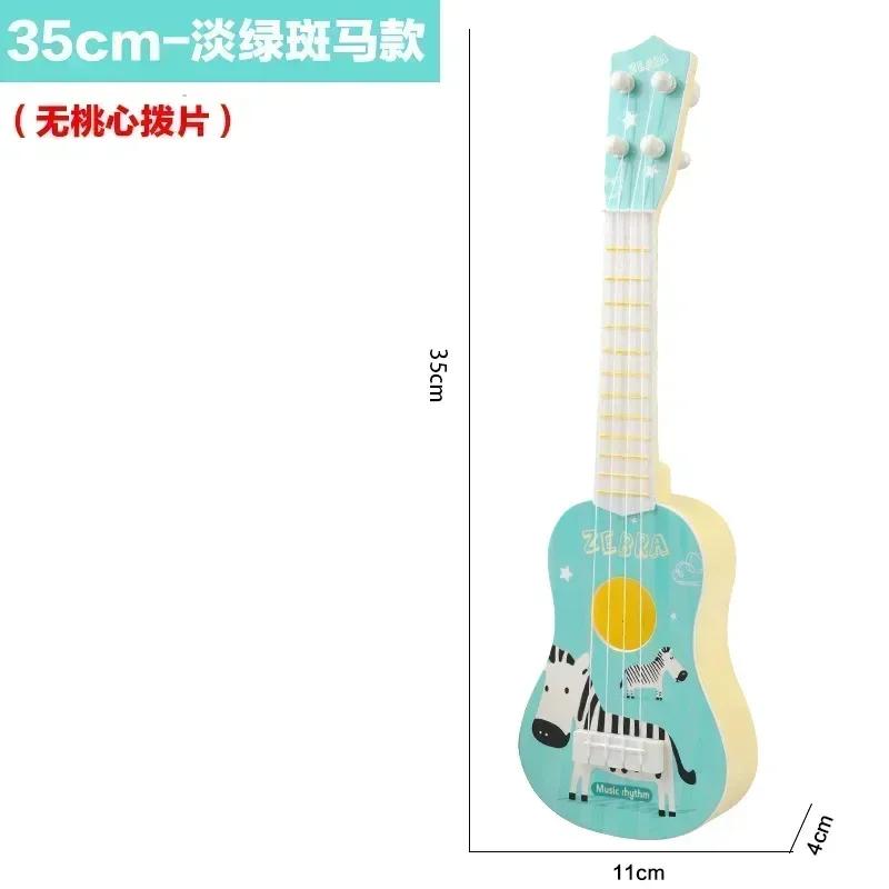 Dětská kytara Hudební nástroj Ukulele Hudební Montessori hračky pro děti Učení Vzdělávací hračky Vánoční dárek k narozeninám