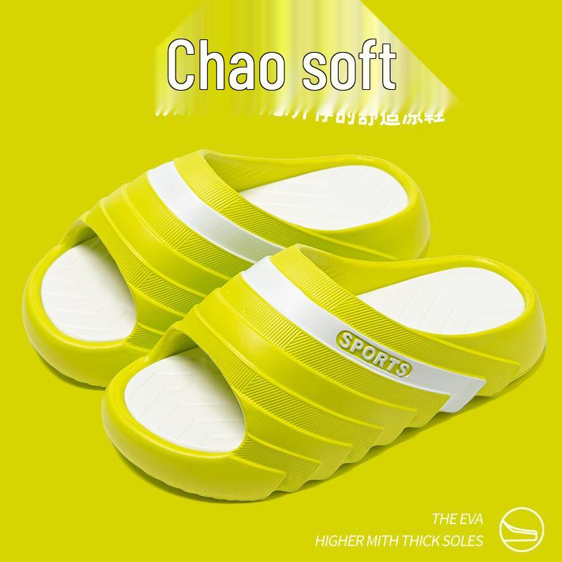 

Men s & Women s Non-slip Odor-resistant Color-block Outdoor/Indoor Summer Sports Slippers US 7-8 зелёный