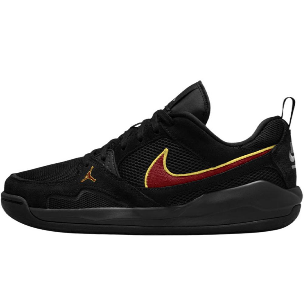 

Jordan Air Jordan 1 Vintage Basketball Shoes Unisex Low top Black Red Yellow HJ6777-002(Team307-1) 44