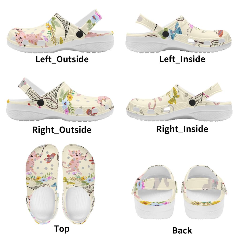 Colorful Printed EVA Clogs Women Men Quick Dry Lightweight Slip On Casual Shoes Soft Sole Summer Sandals Indoor Outdoor Wear