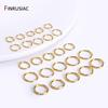18k Gold Plated Jump Rings For Jewelry Making,Brass Open Connecting Rings For DIY Jewelry Accessories Wholesale