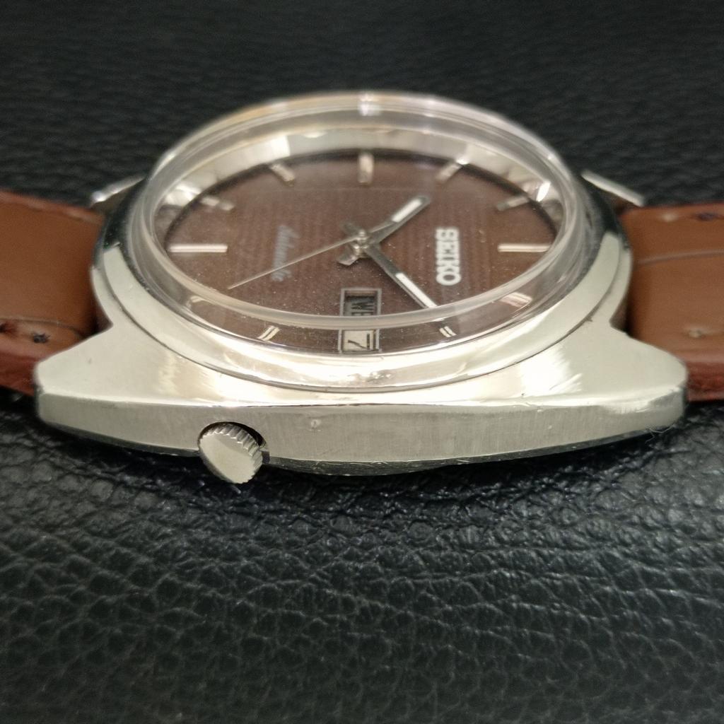 VINTAGE SEIKO AUTOMATIC 7009A JAPAN MENS BROWN COLOR DIAL WATCH A708542-1