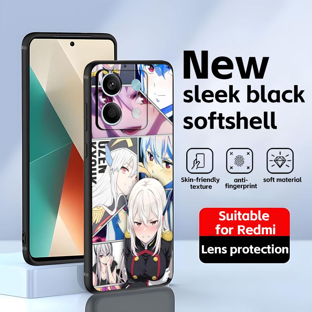 Chained Soldier Phone Case For Redmi Note 14 13 12 11 Pro Plus S 5G 14C A3 Soft Black Phone Cover