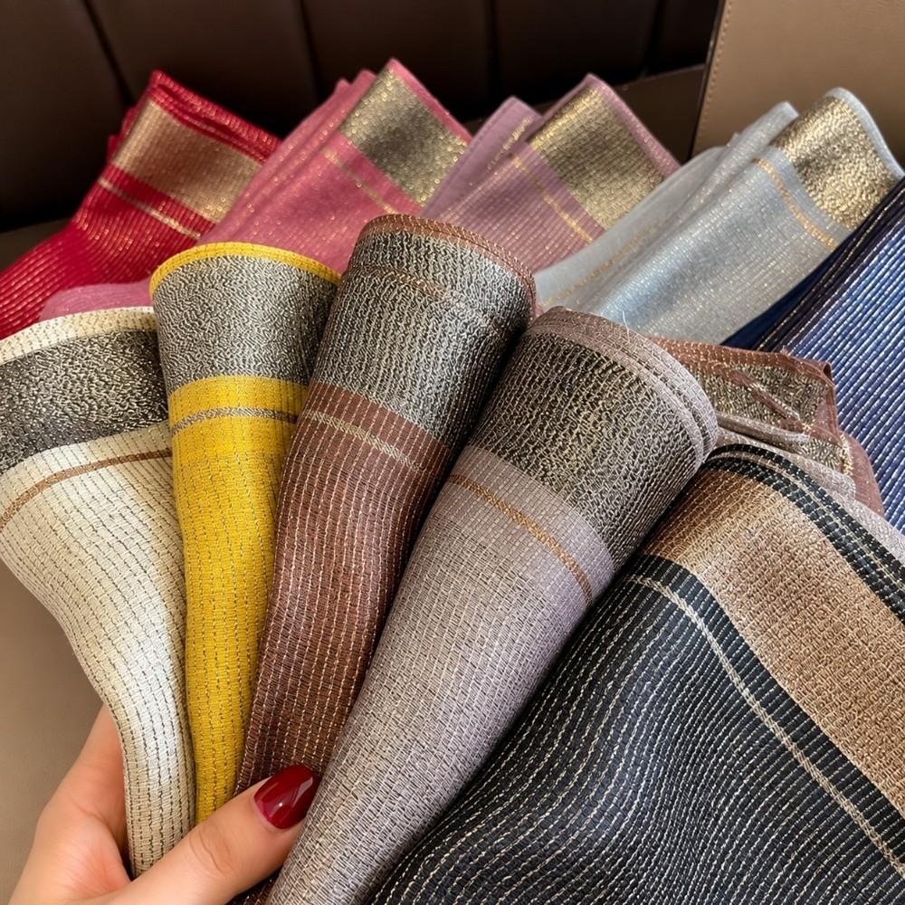 Breathable Wrap Shawl Elegant Border Shawl Fashion Soft Silky Scarf  Autumn Winter