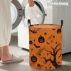 Collapsible Laundry Basket Large Round Waterproof Fabric Hamper Dirty Clothes Storage Bin Toy Organizer with Handles