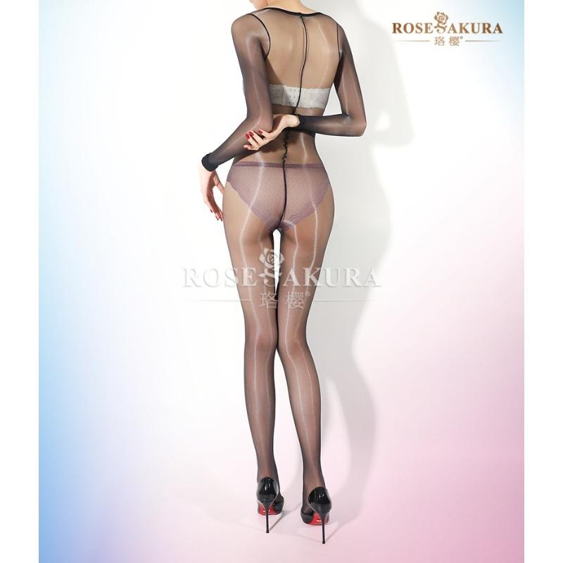 Sexy Aurora Bodystocking Temptation Long-Sleeved One-Piece Full Body Suit Hot Girl Party Dance Sm Sex Game Toys Cos Ootd Tights
