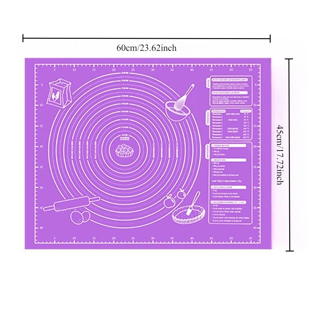 Silicone Baking Supplies Rolling Mat Housewares Non slip Kneading Mat Easy To Clean Non stick Baking Mat Reusable Baking Utensil