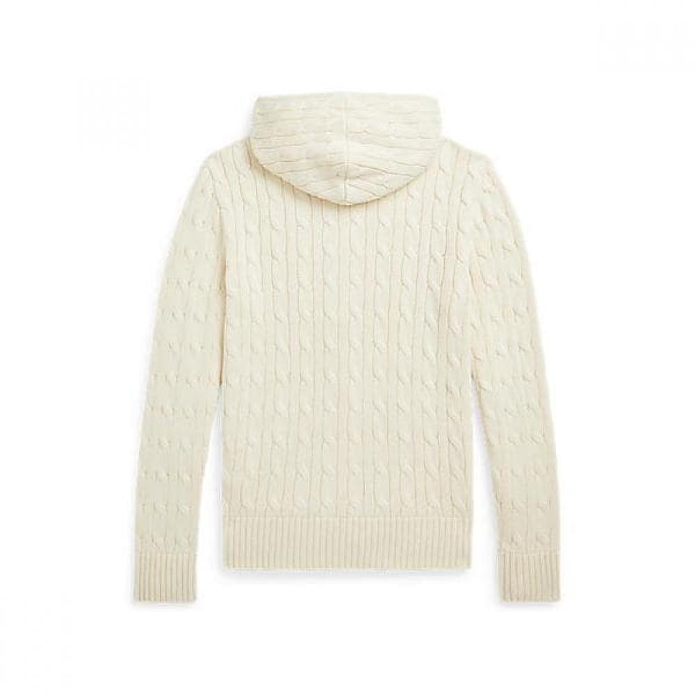 Polo Kids Boys Cable Cotton Hooded Full Zip Sweater Cwposwey6820521101