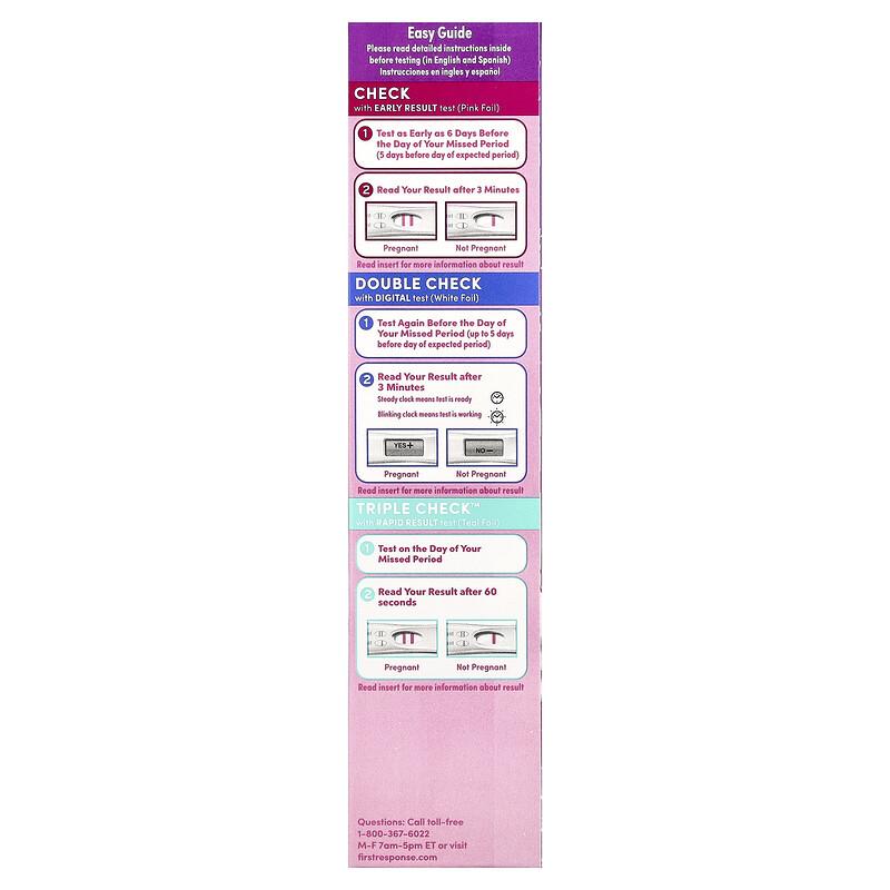 Tests de grossesse Triple Check™, 3 Tests