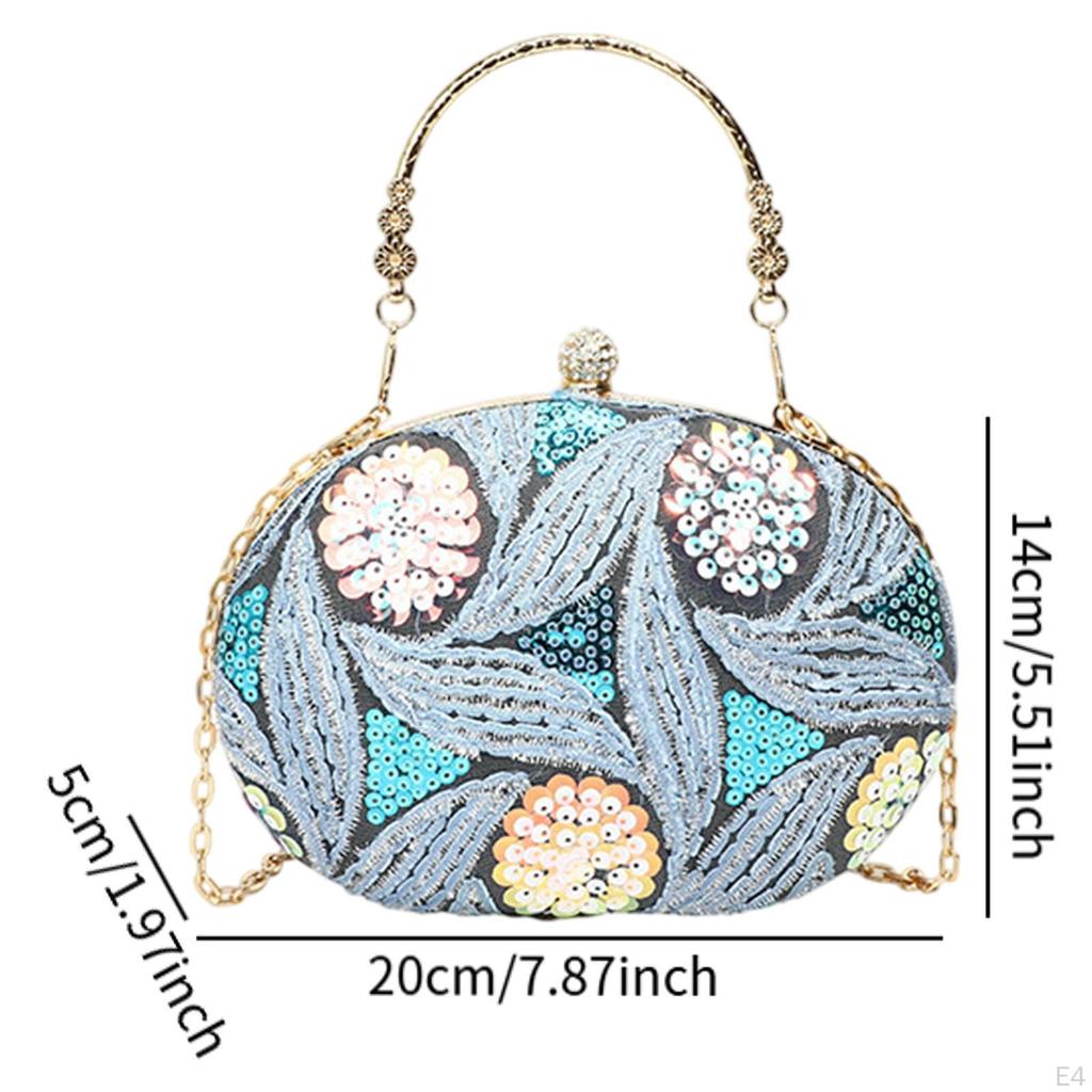 Handbag for Women Chinese Satchel Shoulder Bag Light Banquet