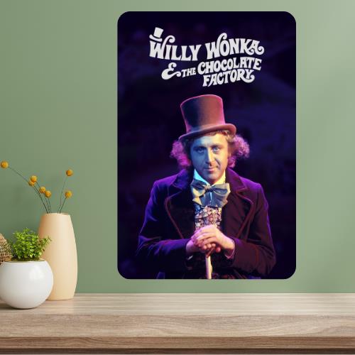 

Willy Wonka Metal Movie Poster Sign 20x30cm（7.8x11.8inch）