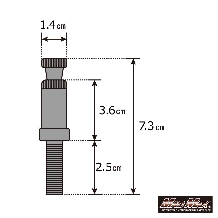 Universal Round European Turn Signal, Orange, M10 X 73 Mm with Aluminum Mounting Stays 4 Pieces SET