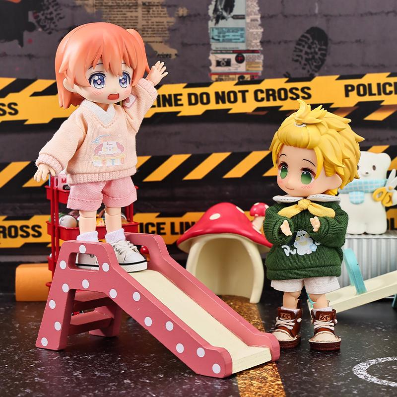 OB11 Doll Clothes Cute Cartoon Puppy Sweatshirt Hooded Jacket for Molly, YMY Body, UFDOLL, GSC, 1/12bjd Toy Accessories