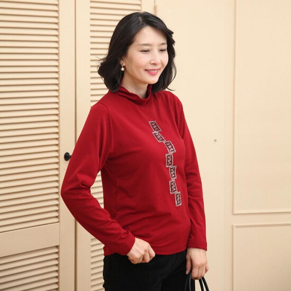 Shiz Madam PleaTed Polo T shirT For Mom 60s T57465
