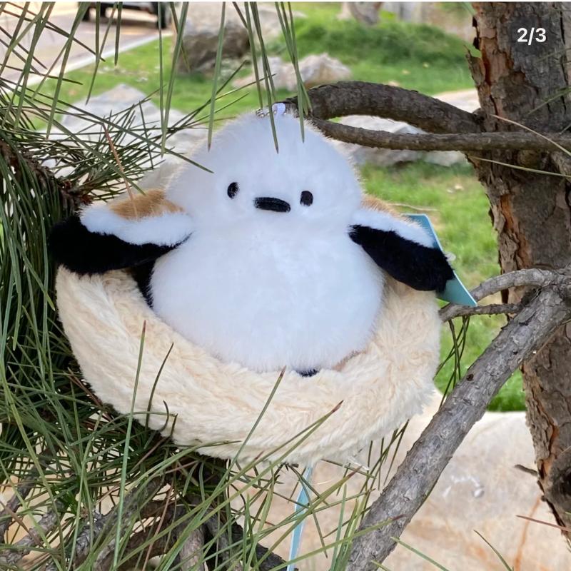 Kreslené vtáčiky plyšové hračky prívesok kľúčenka simulácia papagáj vtáčie hniezdo plyšová kľúčenka anime roztomilé dievča kawaii izbová dekorácia detské darčeky