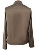 Spring 2025 Soft Satin V-Neck Shirt with Elegant Waistband - Chinese National Style