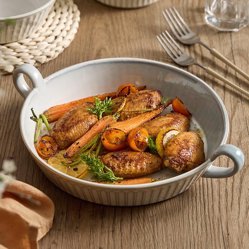 Changbaosen 11-inch Kiln-Glazed Ceramic Baking & Serving Dish