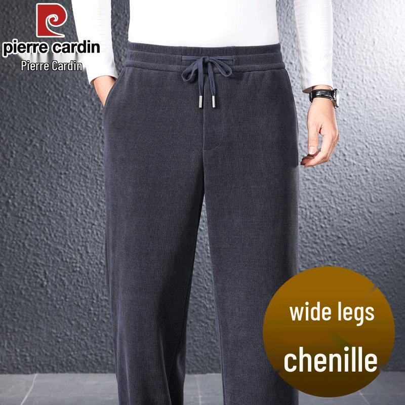 Pierre Cardin Men's Premium Chenille Straight-Leg Fleece-Lined Trousers
