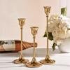 3Pcs European Style Metal Candlestick Exquisite Metal Tabletop Candle Holder  Home Decor