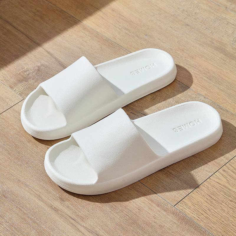 Striped cool slippers household, soft bottom eva deodorant home sandals women summer bath non-slip slippers