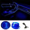 5M Car Environment El Wire LED USB Flexible Neon Interior Lights Car Decorative Accessories Dome Lights 6
