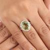 Green Amethyst Gemstone 925 Sterling Silver Handmade Jewelry Pretty Ring For Women RR-80-3