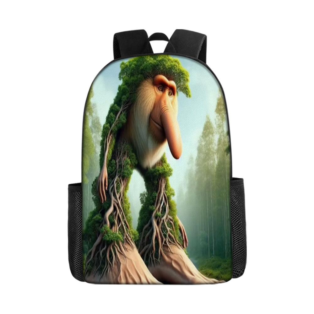 17 Inch Primary And Secondary School Schoolbag 3D Digital Color Printing Diy Backpack Oxford Cloth Backpack Printing