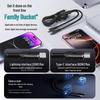 Tungsten Gold 2-in-1 Fast Charging Cable, 240W, for iPhone 16 & Android