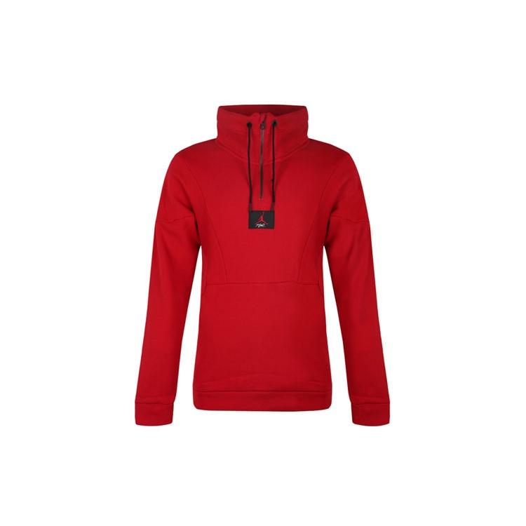 Air Jordan Half Zipper Athleisure Casual Sports Red Men s AV2293-687 XL