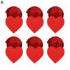 6 Teile/satz Gut aussehende Herz Szene Layout Ornamente Reflektierende Dekorative Wiederverwendbare Valentinstag Ornamente für Party