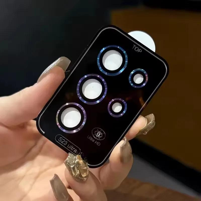 HD Definition Tempered Glass Lens Protector Film For Samsung Galaxy S26 Edge S25 FE S24 Ultra Plus Back 9H Anti-scratch Lens Cap