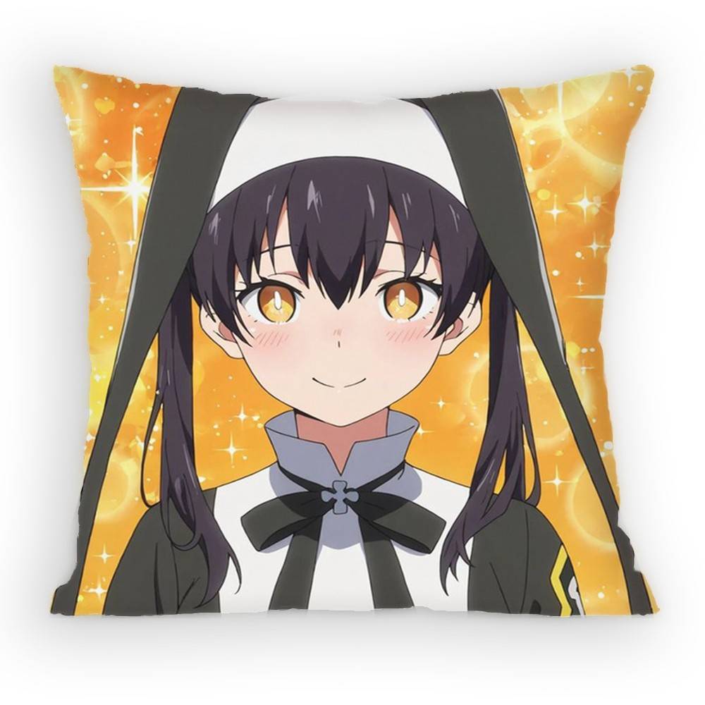 Fire Force Tamaki Kotatsu Pillow Case Sofa Living Room for Bedroom car Headboard Backrest Cushion Square Cushion Nap Time