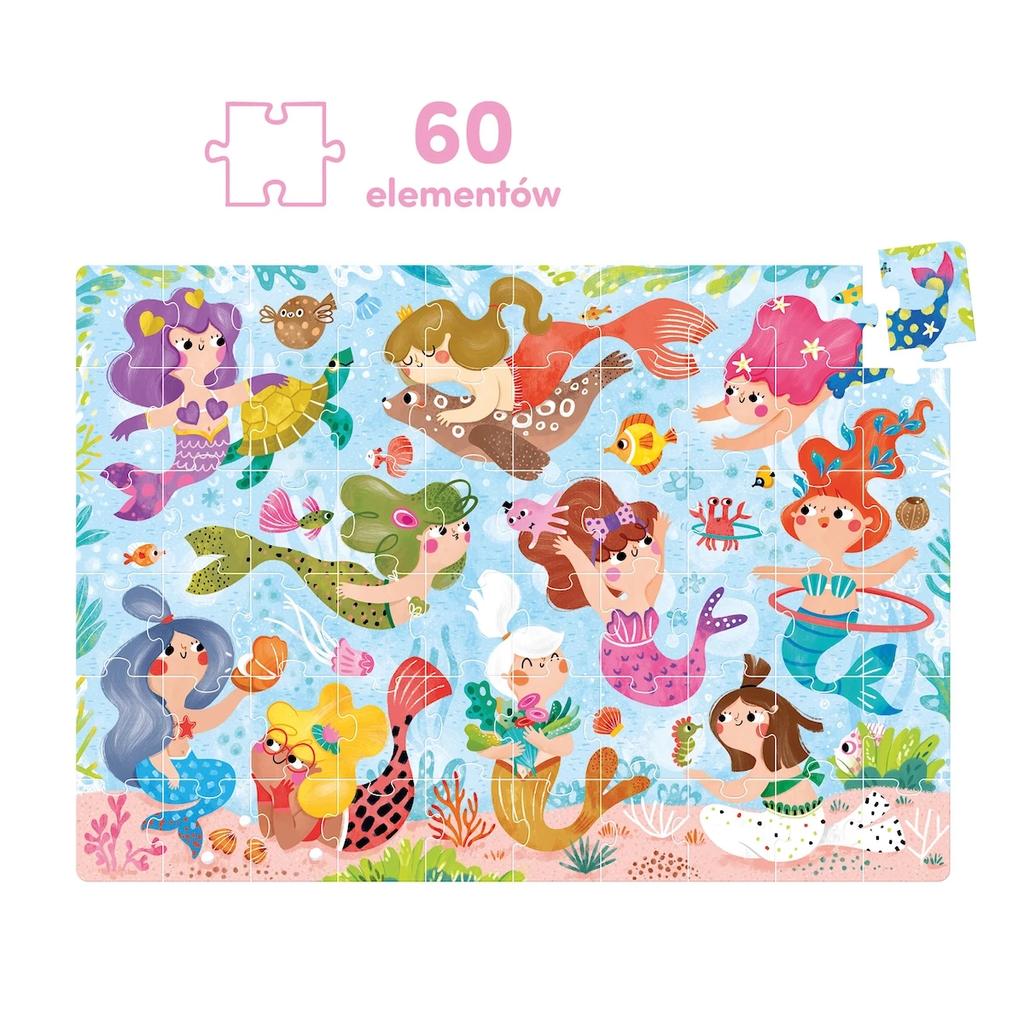 Puzzle Magiczne Czuczu Syrenki Zmieniające Kolory 4+