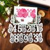 Butterfly Number Die, Scrapbooking Butterfly Die Cut, Metal Cutting Dies for Birthday Card Making Photo Album Embossing DIY Paper Crafts