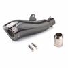 1pcs Exhaust Pipe And Sold With Hardware As Pictures For It Is Universal Muffler Can Be Used For Dirt Bike, Street...